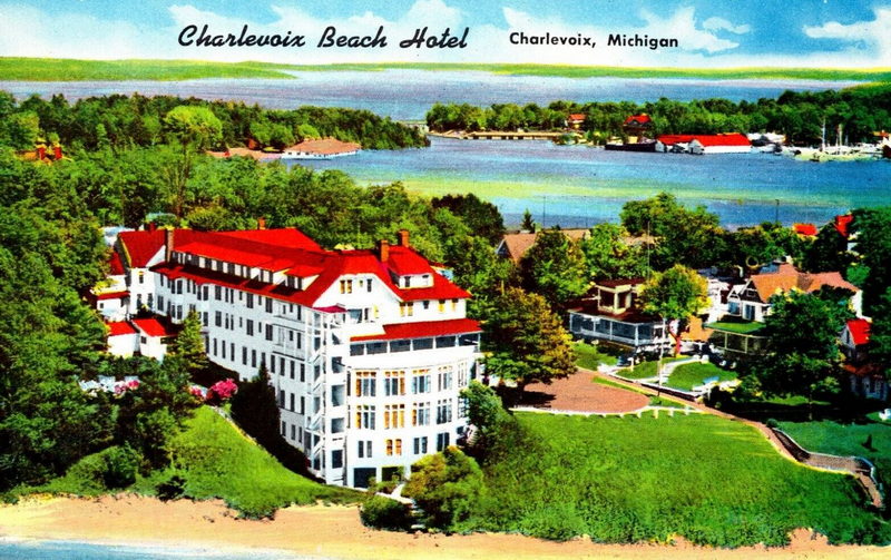 Beach Hotel - Vintage Postcard